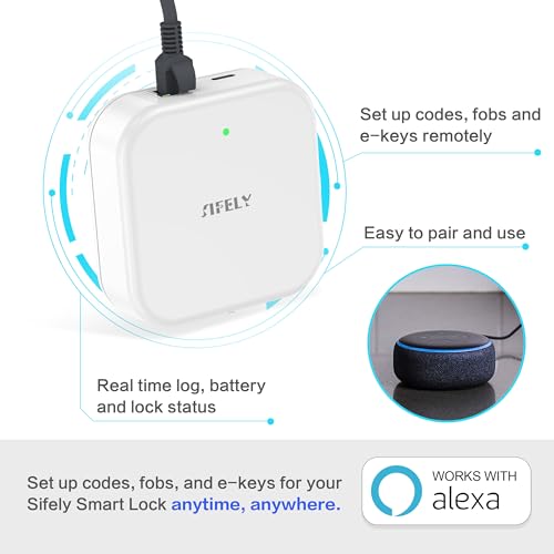 Sifely Smart Lock Wired Gateway - Remote Access Hub for Sifely Smart Door Lock, Works with App & Alexa (Model G3P, Power Over Ethernet, PoE Wired) - Image 2