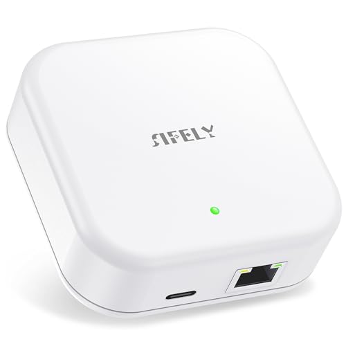 Sifely Smart Lock Wired Gateway - Remote Access Hub for Sifely Smart Door Lock, Works with App & Alexa (Model G3P, Power Over Ethernet, PoE Wired) - Image 1
