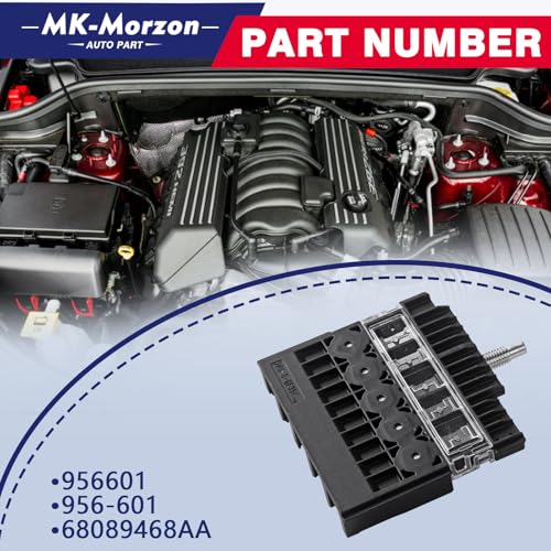 MK-Morzon Headlight Main Fuse Block Compatible with 2011-2023 Dodge Durango, 2011-2021 J-eep Grand Cherokee, 2022 Grand Cherokee WK Car Block Fuse Replaces# 68089468AA 956-601 - Image 2