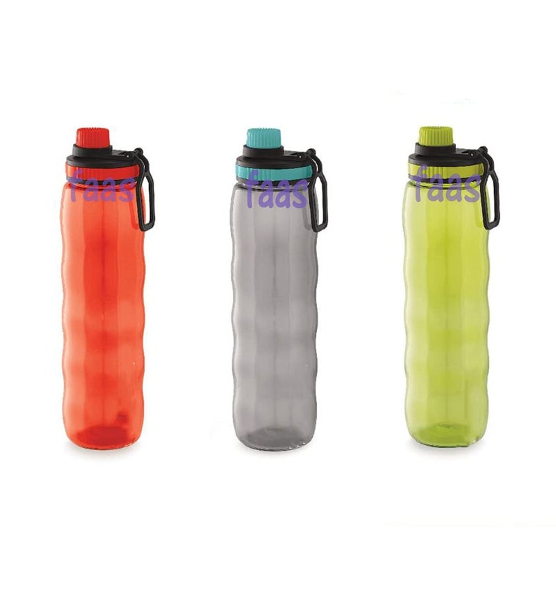 faas Fridge Water Bottle Plastic BPA Free, Assorted Colour 900 ML (Pack Of 2) - Image 2