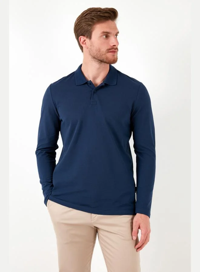 Buratti  Buratti 100% Cotton Slim Fit Polo Collar Sweat Men's SWEAT 5905707 for Men | Best Price UAE
