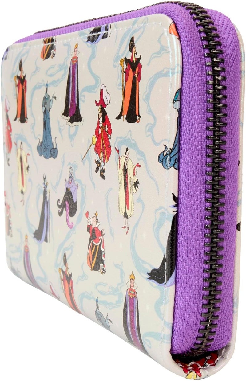 Loungefly Disney Villains Iridescent Zip Around Wallet - Image 2