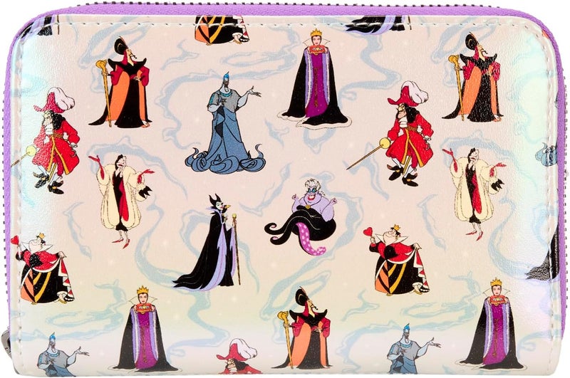 Loungefly Disney Villains Iridescent Zip Around Wallet - Image 1