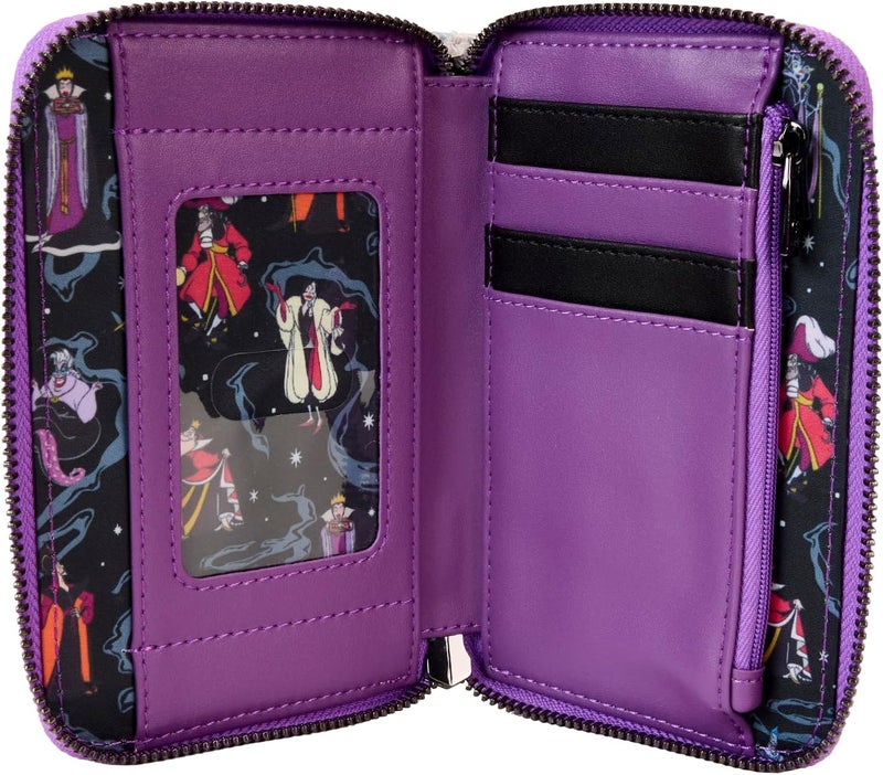 Loungefly Disney Villains Iridescent Zip Around Wallet - Image 4