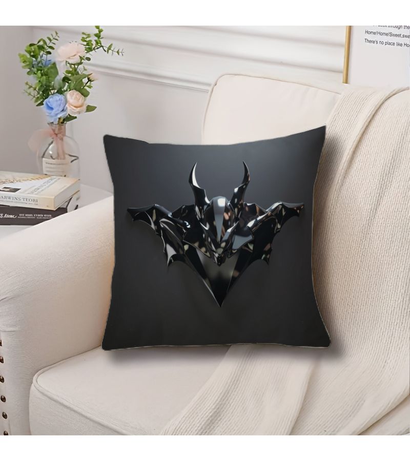 Glossy Devil Head Throw Pillow 45x45 For Sofa Living Room Bedroom Office - Image 5