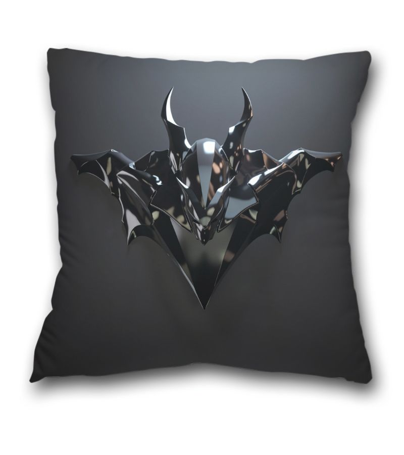 Glossy Devil Head Throw Pillow 45x45 For Sofa Living Room Bedroom Office - Image 2