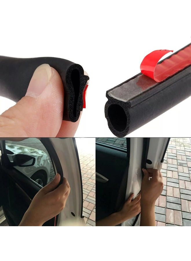 GoldWheel D-Shape Heavy Duty Weather Stripping 3/8"×1/4" Rubber Seal Weatherstrip Hollow with Bulb Door Gasket Strip(Self-Adhesive) for Automotive Truck RV Door Window Soundproof, 16FT - Image 5