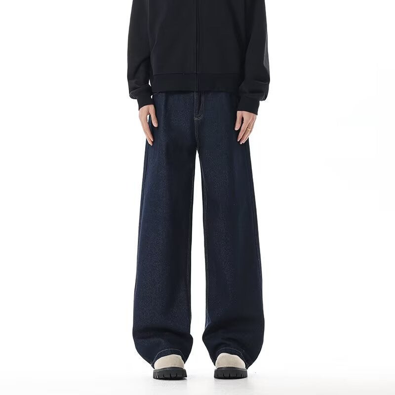 Unisex Classic Denim Jeans Loose Fit Daily Outdoor Wear - Image 4