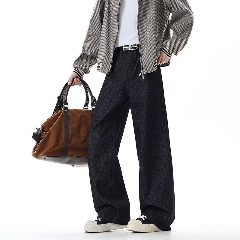 Unisex Classic Denim Jeans Loose Fit Daily Outdoor Wear - Image 2