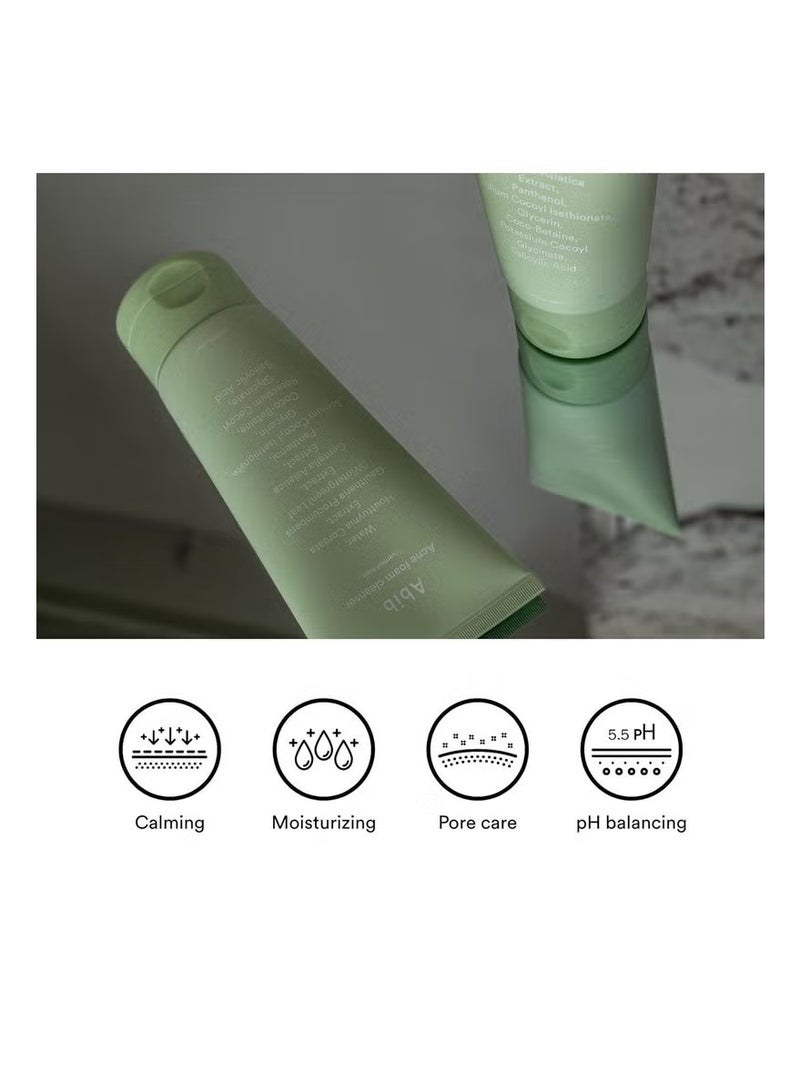 ابيب منظف رغوة حب الشباب Heartleaf Foam 5.07 fl oz / 150 ml  غسيل الوجه اليومي الحمضي الكوري الخفيف للبشرة المعرضة للحب الشباب ، ترطيب وتهدئة مع بانثينول B5 ، تنظيف عميق للبشرة الحساسة ، K-Beauty - Image 2