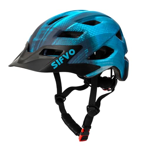 SIFVO Kids Helmet, SIFVO Kids Bike Helmet Boys and Girls Children Bicycle Helmet with Cool Visor Helmet for Kids 5-14, Youth Bike Helmet Adjustable & Lightweight 50-57cm (Cool Ray 【hot】) - Image 1