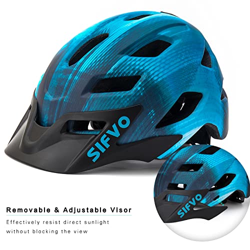 SIFVO Kids Helmet, SIFVO Kids Bike Helmet Boys and Girls Children Bicycle Helmet with Cool Visor Helmet for Kids 5-14, Youth Bike Helmet Adjustable & Lightweight 50-57cm (Cool Ray 【hot】) - Image 4