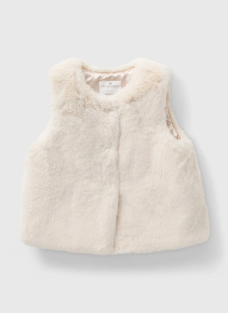 ماتلان Girls Faux Fur Gilet