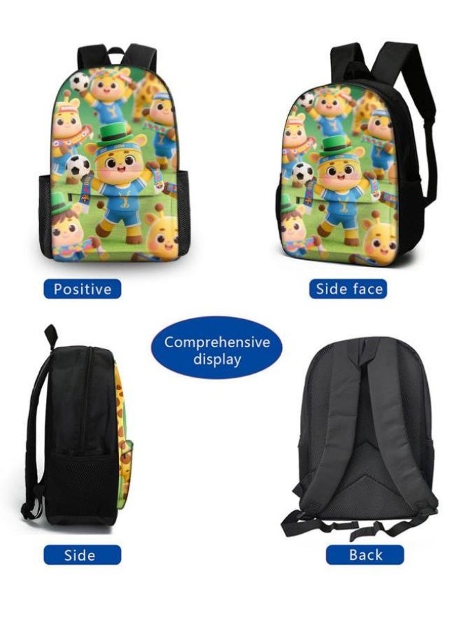 Bright Li Fire A good helper for cute travel! Exclusive cartoon bags for children and teenagers, three-piece set, light and comfortable (available for students, children, friends on outings, mountain climbing, going to school, etc.) - 58 - Image 3