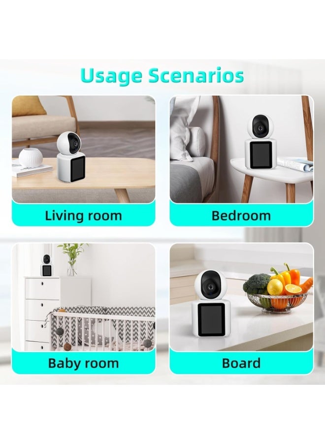GO-DES Indoor Security Camera with Video Call, Nanny & Pet Monitor, Two-Way Audio, 360-Degree View, WiFi Connectivity, Motion Tracking, and IR Night Vision for Home Safety - Image 4