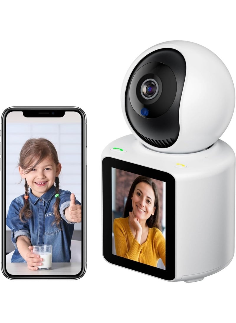 GO-DES Indoor Security Camera with Video Call, Nanny & Pet Monitor, Two-Way Audio, 360-Degree View, WiFi Connectivity, Motion Tracking, and IR Night Vision for Home Safety - Image 1