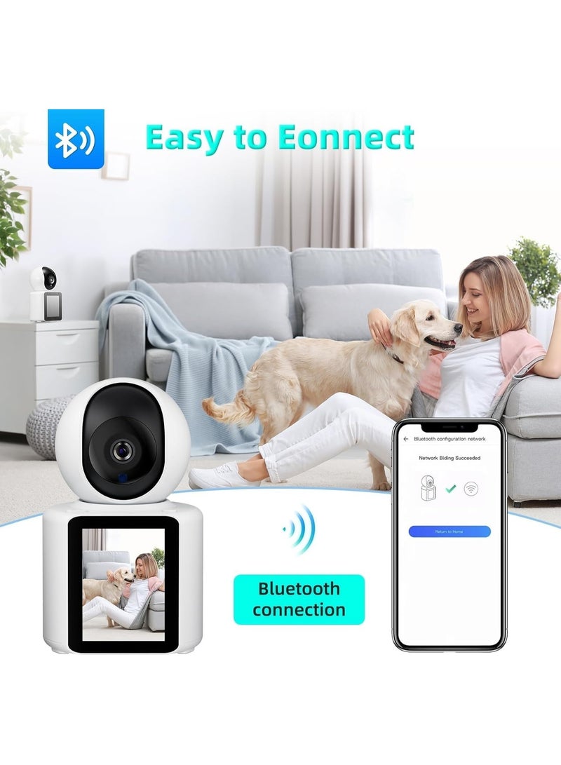 GO-DES Indoor Security Camera with Video Call, Nanny & Pet Monitor, Two-Way Audio, 360-Degree View, WiFi Connectivity, Motion Tracking, and IR Night Vision for Home Safety - Image 2