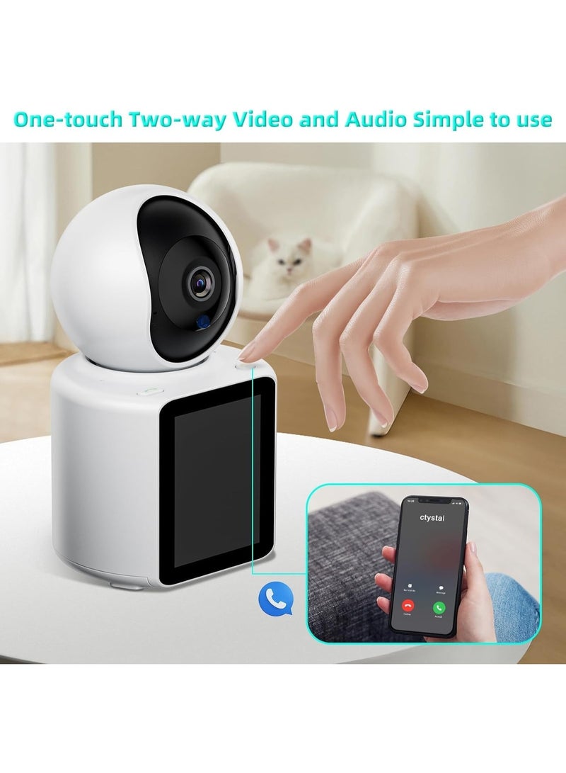 GO-DES Indoor Security Camera with Video Call, Nanny & Pet Monitor, Two-Way Audio, 360-Degree View, WiFi Connectivity, Motion Tracking, and IR Night Vision for Home Safety - Image 3