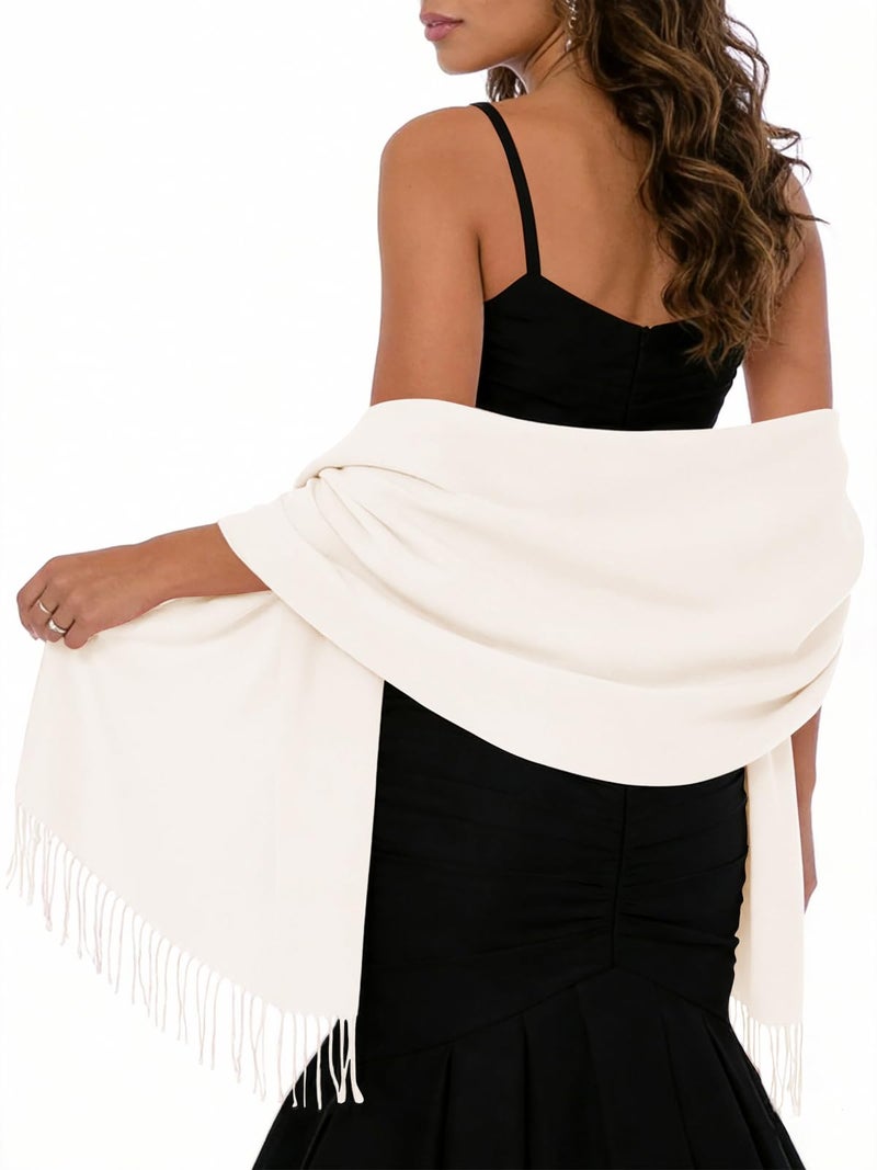 Sumolux Scarf for Women Pashmina Shawls Wraps for Evening Dresses Wedding Bridesmaid Gifts Winter Warm Soft Scarves - Image 3