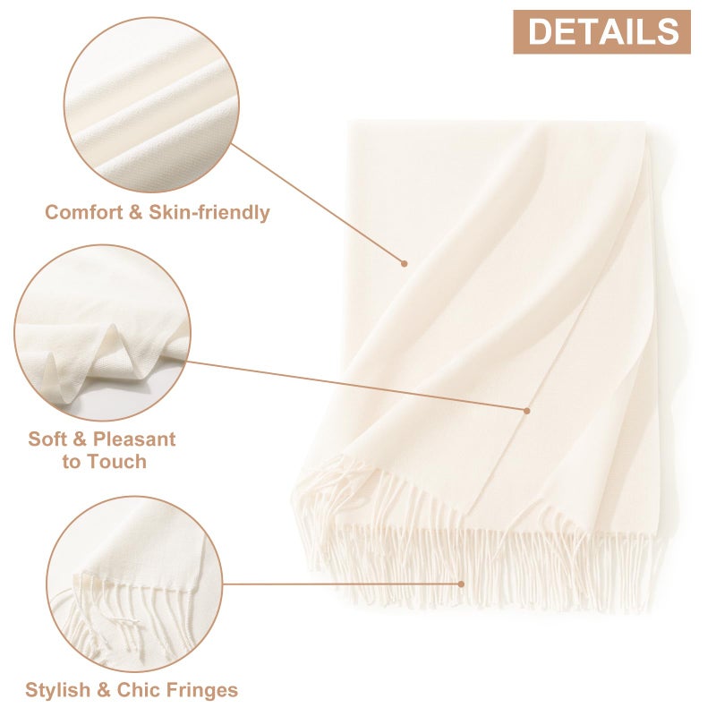 Sumolux Scarf for Women Pashmina Shawls Wraps for Evening Dresses Wedding Bridesmaid Gifts Winter Warm Soft Scarves - Image 4