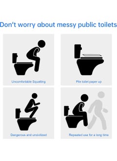 YOUGE 10 Pack Disposable Toilet Seat Covers for Travel Toilet Seat Mat Portable Disposable Toilet Seat Covers for Outing Hotel Hospital Public Toilet (Individual Package)  - Image 5