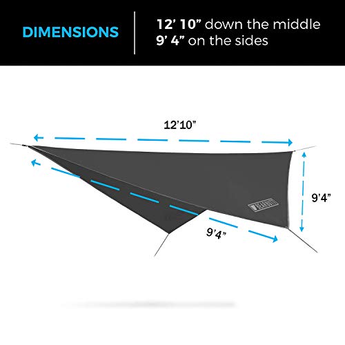 Bear Butt Hammock Rain Fly - 11 x 9 ft Ultralight Waterproof Hammock Tarp for Camping - Image 3