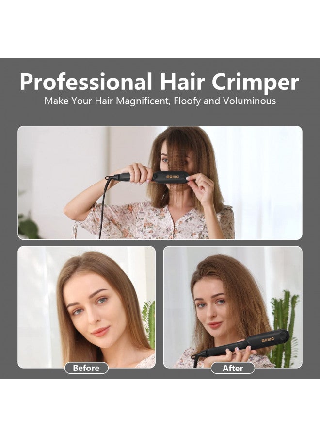 DSHOW Crimping Iron Hair Crimper for Hair DSHOW Hair Waver Volumizing Crimper with Titanium Ceramic Plates Styling Tools for Women Girls - Image 2