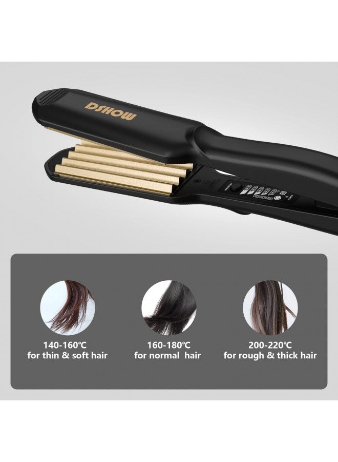 DSHOW Crimping Iron Hair Crimper for Hair DSHOW Hair Waver Volumizing Crimper with Titanium Ceramic Plates Styling Tools for Women Girls - Image 4