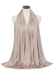 Sky cashmere Premium Jersey Stretch Shailah Hijab Scarf - Cream  - Image 2