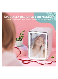 8L Mini Makeup Fridge with LED Light Mirror Portable Skincare Preservation Beauty Refrigerator - pzsku/Z95E099240F8B75F7BF29Z/45/_/1690872326/07ea36fe-2de2-4890-8f6d-2610802ab6d6