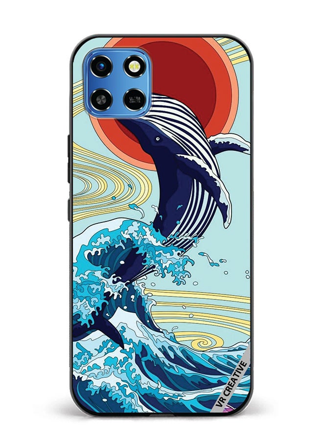 VR CREATIVE Protective Case Cover For Infinix Smart 6 HD Dolphin Design Multicolour - Image 1