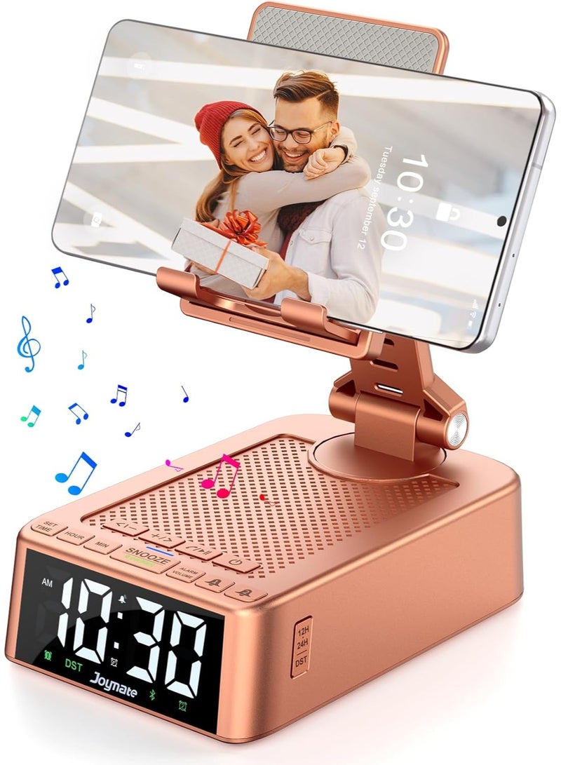 general Gifts for Women Girls, Phone Stand with Bluetooth Speaker 360° Rotable Angle Adjustable Cell Phone Holder for Desk with HD Subwoofer Sound Fits All Phones,Tablets ( - Image 1