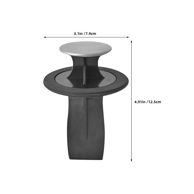 Stainless Steel Sink Stopper and Flange 2pcs 78 80mm Garbage Disposal Strainer Plug - Image 3