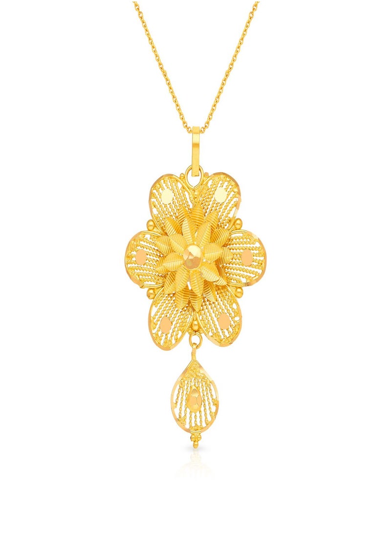Malabar Gold and Diamonds - 22 Carat 916 Purity Yellow Gold Pendant PD3759250Y For Women - Image 1