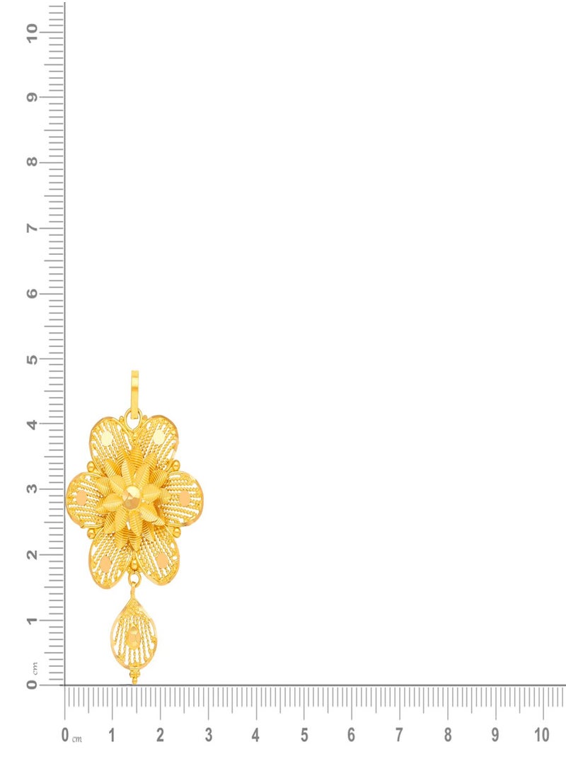Malabar Gold and Diamonds - 22 Carat 916 Purity Yellow Gold Pendant PD3759250Y For Women - Image 1