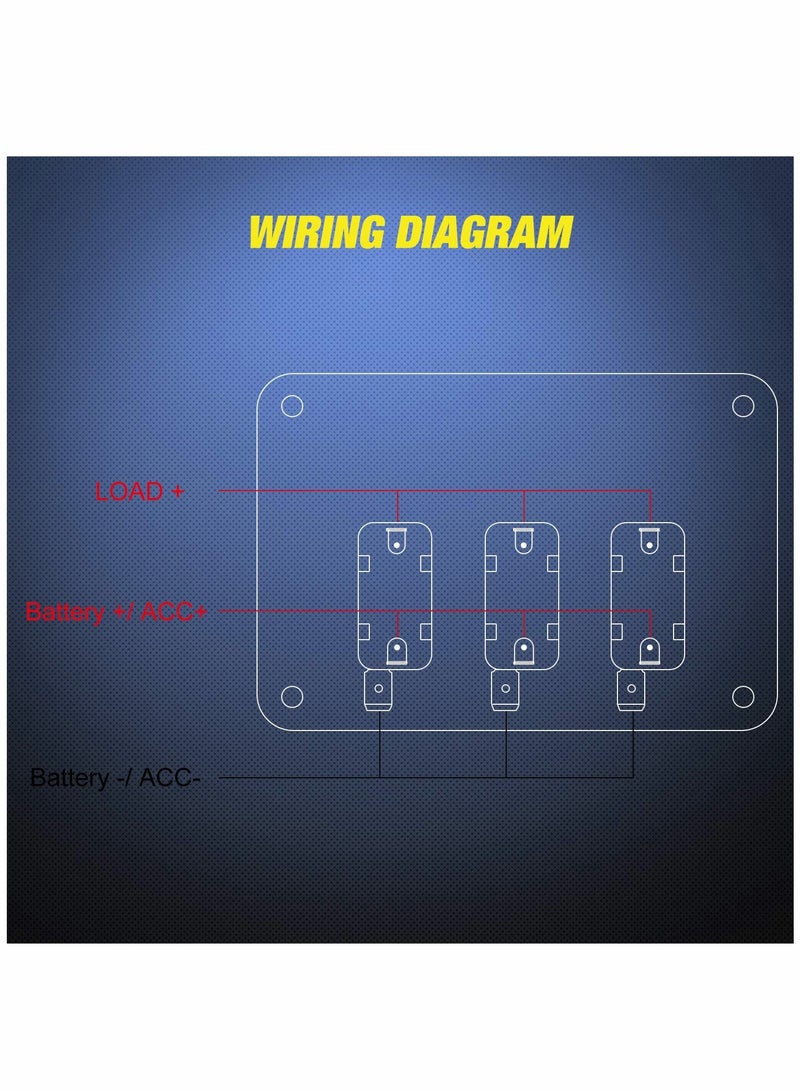 SOLARAE لوحة مفاتيح 3-عصا 12 فولت مع مؤشر LED وغطاء قابل للطي لمشاريع DIY أو سيارات السباق - مثالية للتخصيص والتحكم المحسن - Image 4