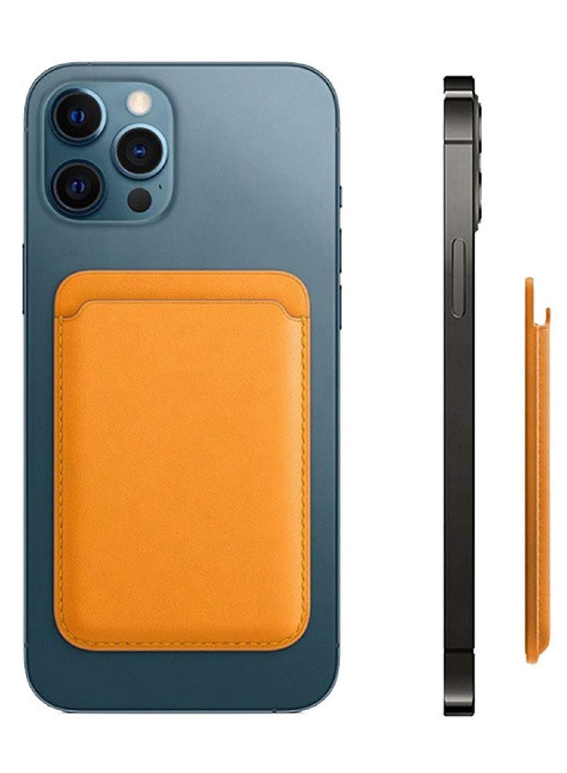 Magnetic Card Wallet Holder, SYOSI Leather Mag Safe Wallet for iPhone 13 Pro Max/13 Pro/13/13 Mini, for iPhone 12Series  - Image 1
