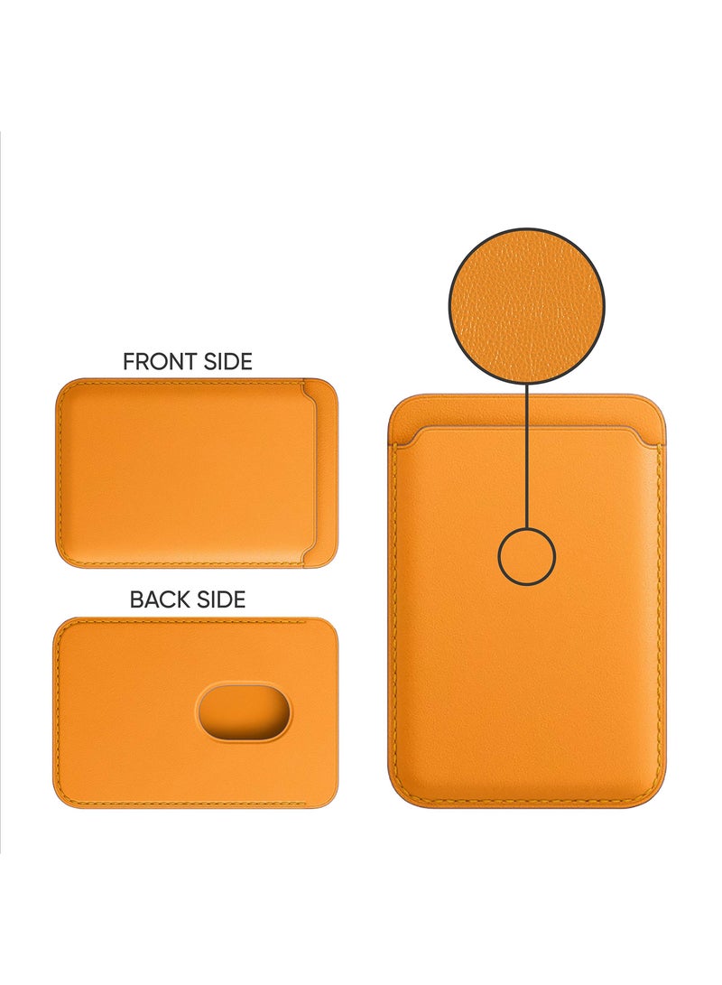 Magnetic Card Wallet Holder, SYOSI Leather Mag Safe Wallet for iPhone 13 Pro Max/13 Pro/13/13 Mini, for iPhone 12Series  - Image 2