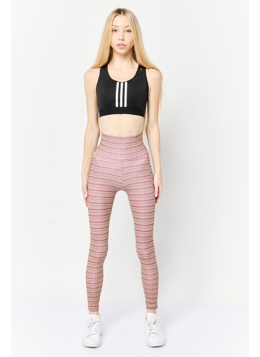 Adidas Women Sportswear Fit Pull On Training Leggings, Multicolor  - Image 2