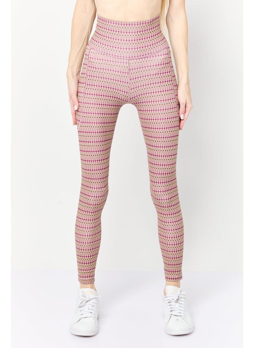 Adidas Women Sportswear Fit Pull On Training Leggings, Multicolor  - Image 1