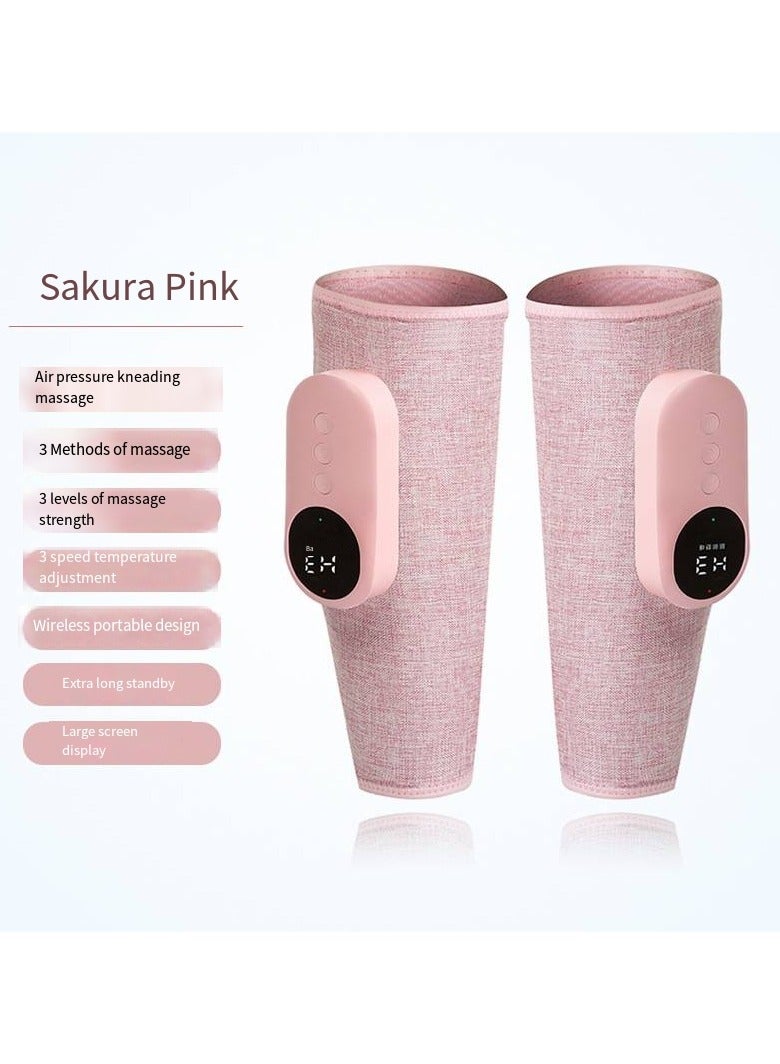 Generic Electric Leg Massager Leg Shaping Wireless Air Compression Heating Calf Massager with 3 Modes 2 Intensities Arm Body Circulation Muscle Relaxation Varicose Veins Physiotherapy (2 pcs) - Image 1