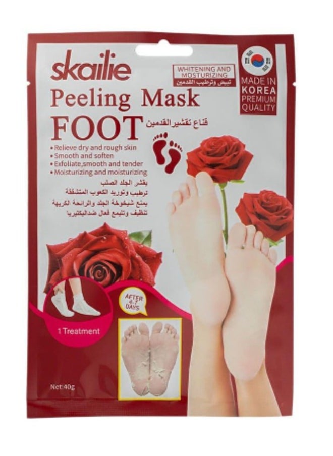 Skailie Rose Foot Peeling Mask - 40g 