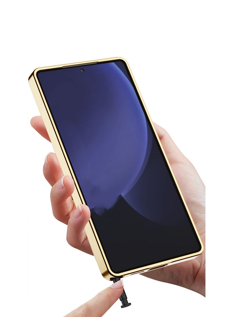 اووكاي جراب متوافق مع هاتف Samsung Galaxy S25 Ultra 5G، جراب هاتف خفيف الوزن فاخر مطلي بالكهرباء، مناسب لجراب هاتف Samsung S25 Ultra (ألياف الكربون باللون الأسود) - Image 3