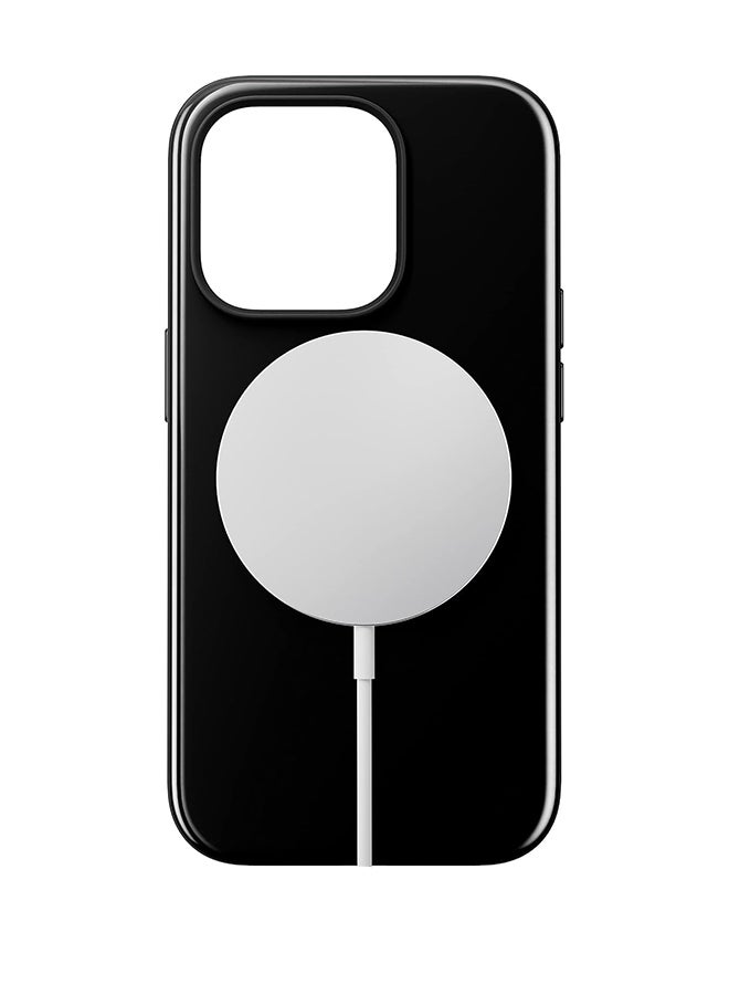 NOMAD آيفون 14 برو، غلاف مع واقي TPE، مع طلاء PET لامع، متوافق مع MagSafe، أسود - Image 5