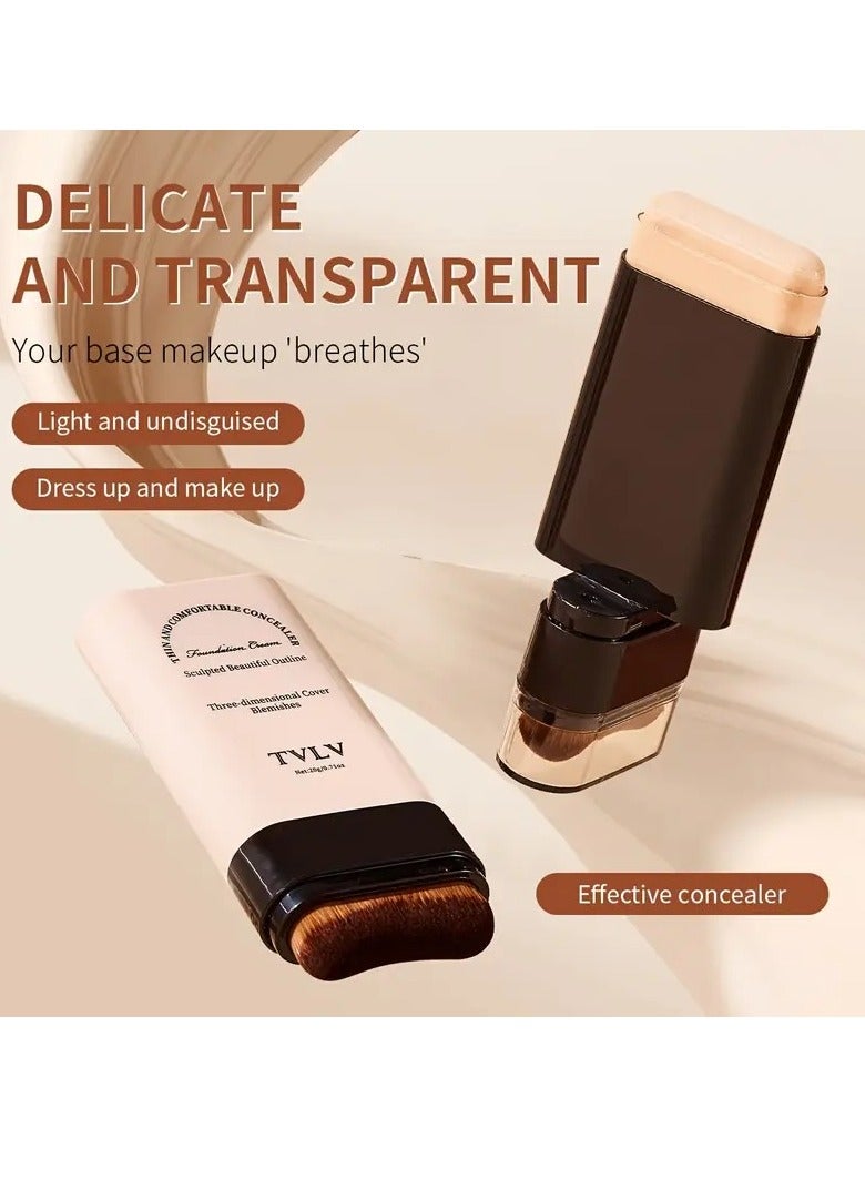 TVLV [Waterproof Concealer] 2-in-1 Concealer & Foundation Stick Waterproof, Sweat-Resistant | Covers Dark Circles | Flawless Makeup[03] - Image 2