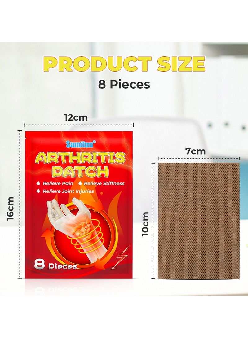 سوميفون عبوتان من لاصقة التهاب غمد الوتر، لتخفيف آلام مفصل المعصم والأصابع، مستخلصات نباتية طبيعية، 8 قطع*2 - Image 2