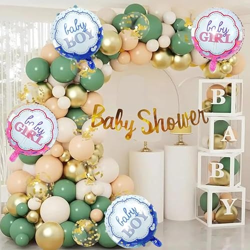 TOYXE Baby Shower Decoration Balloons Banner Set of 127 Pcs - Image 1