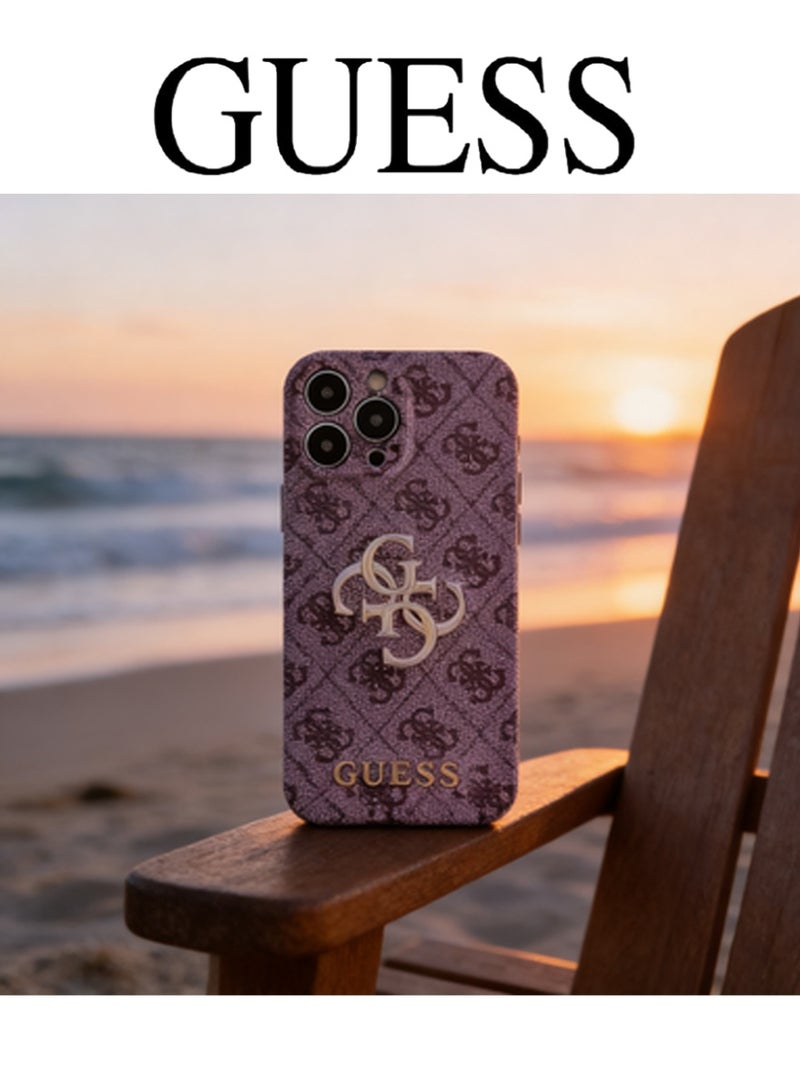 جس نسيج رجعي فاخر لحالة iPhone 16 Pro Max. - Image 1