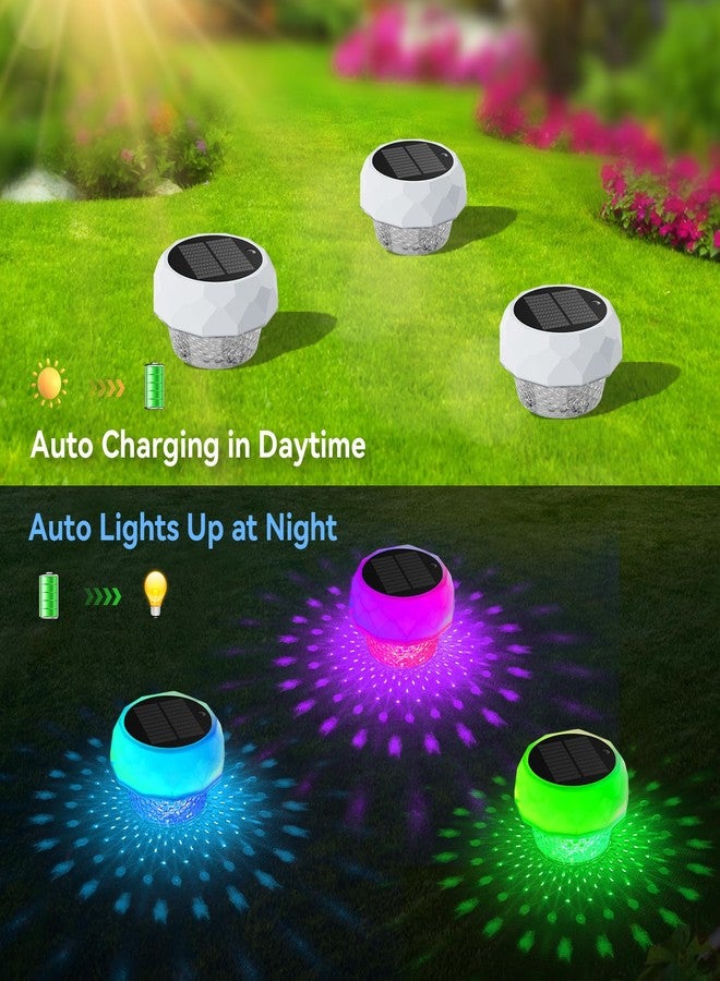 VICHTOP Solar Floating Pool Lights, RGB Color Float Pool Lights with Remote, IP68 Waterproof, Pool Decor Lighting Accessories for Inground, Above Ground Pools, Outdoor, Garden, Party Decoration - Image 3