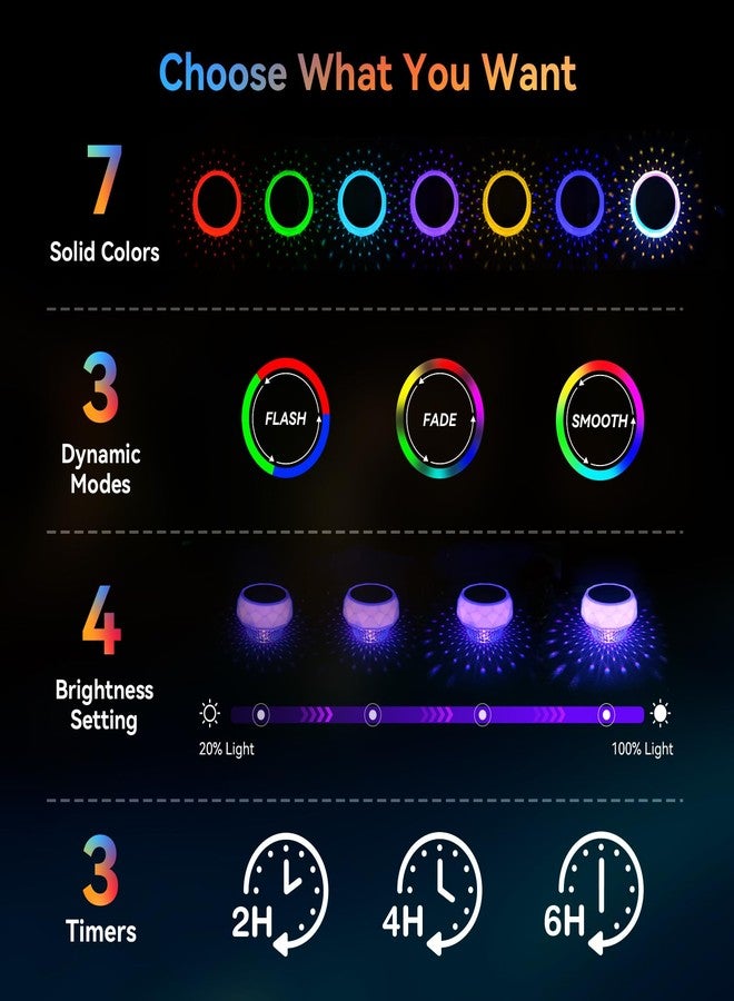 VICHTOP Solar Floating Pool Lights, RGB Color Float Pool Lights with Remote, IP68 Waterproof, Pool Decor Lighting Accessories for Inground, Above Ground Pools, Outdoor, Garden, Party Decoration - Image 4